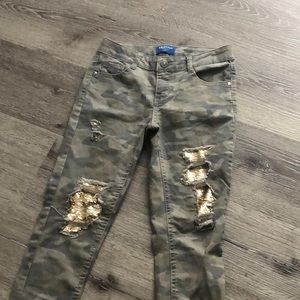 Cami flip sequin gold & silver jeans. Barely worn.
